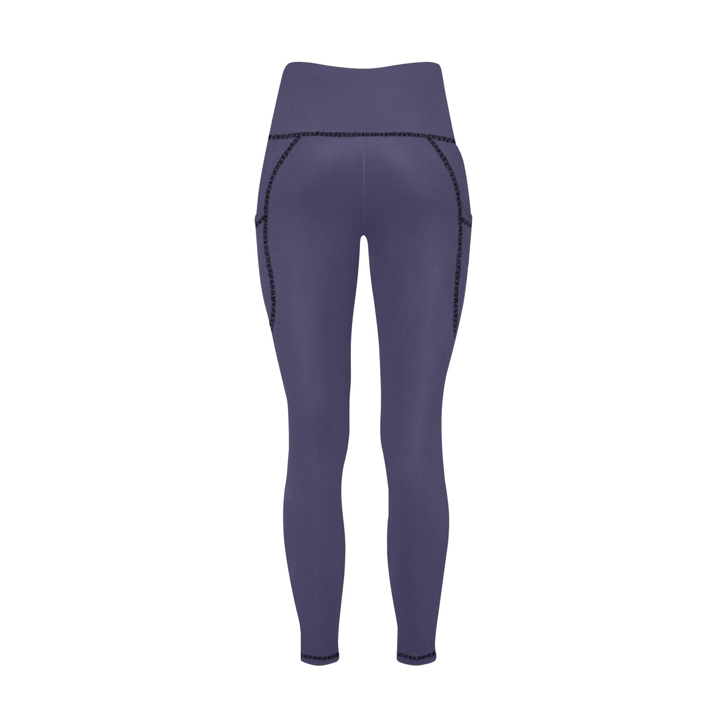 Dizzy Pickle DZY P Classic Plum Women's Pickleball Performance Leggings (Ankle Length, High-Waisted, & Two Side Pockets)