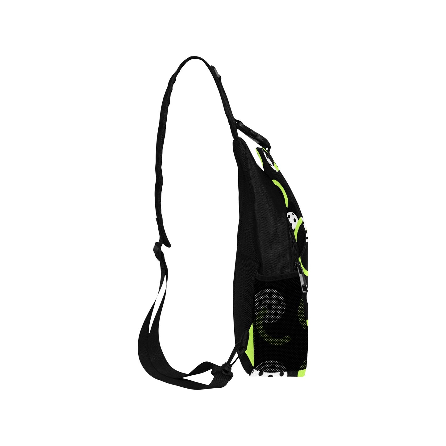 Dizzy Pickle Believe Black Pickleball Grab-N-Go Crossbody Casual Chest Bag