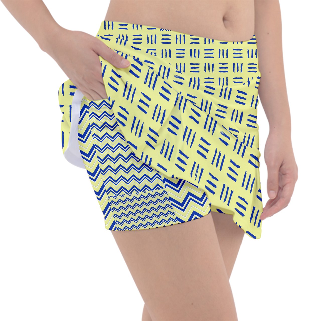 Dizzy Pickle Coming Up Daisies YB Weave Classic Women's Pickleball Pleated Skorts with Inner Shorts & Pockets