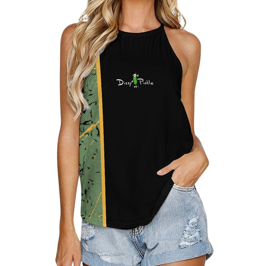 Dizzy Pickle Lynne Sage Black Women's Pickleball Crew Neck Vest