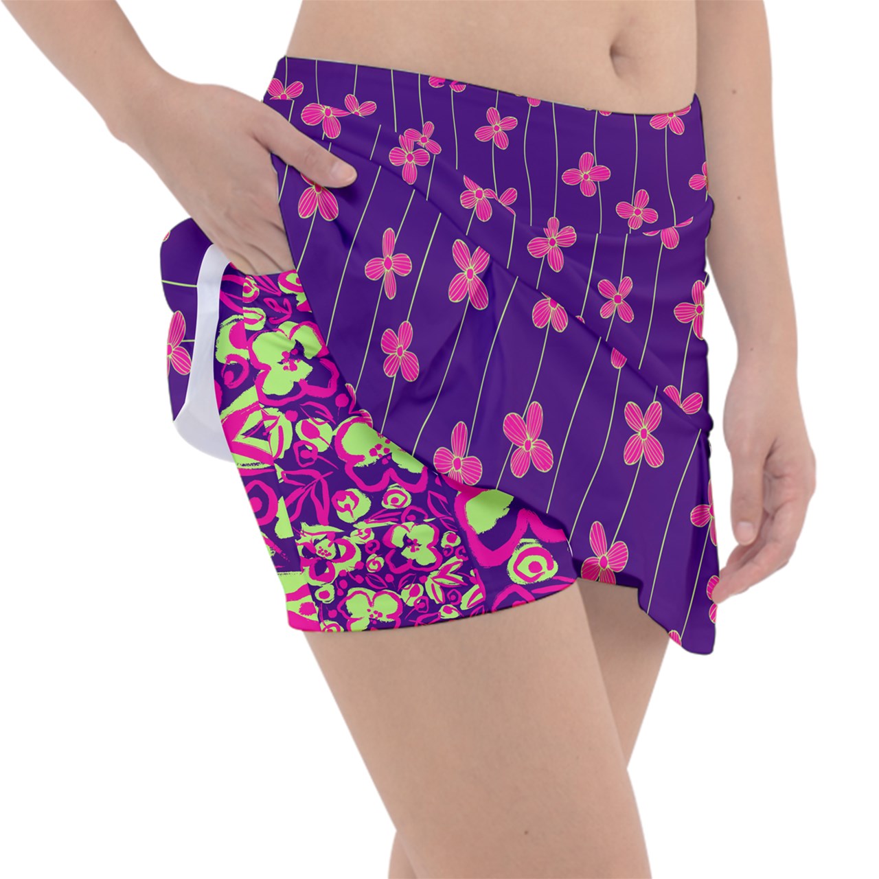 Dizzy Pickle Lesia Blossom PPG Women's Pickleball Classic Skort with Inner Shorts and Pockets