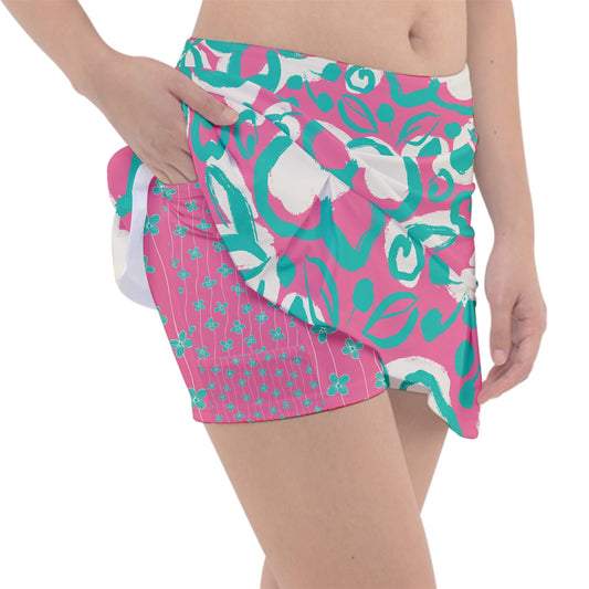 Dizzy Pickle Lesia PSC Blooms Women's Pickleball Classic Skort with Inner Shorts and Pockets