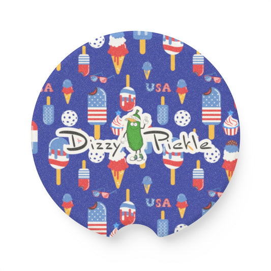 Dizzy Pickle Belle Soapstone Car Coaster