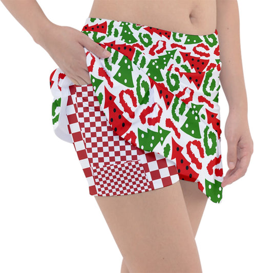 Dizzy Pickle Christmas Spectacular Women's Pickleball Classic 15" Pickleball Skort with Inner Shorts