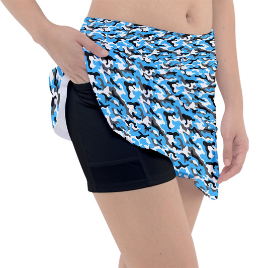 Dizzy Pickle Jan Blue Women's Pickleball Classic 15" Pickleball Skort with Inner Shorts