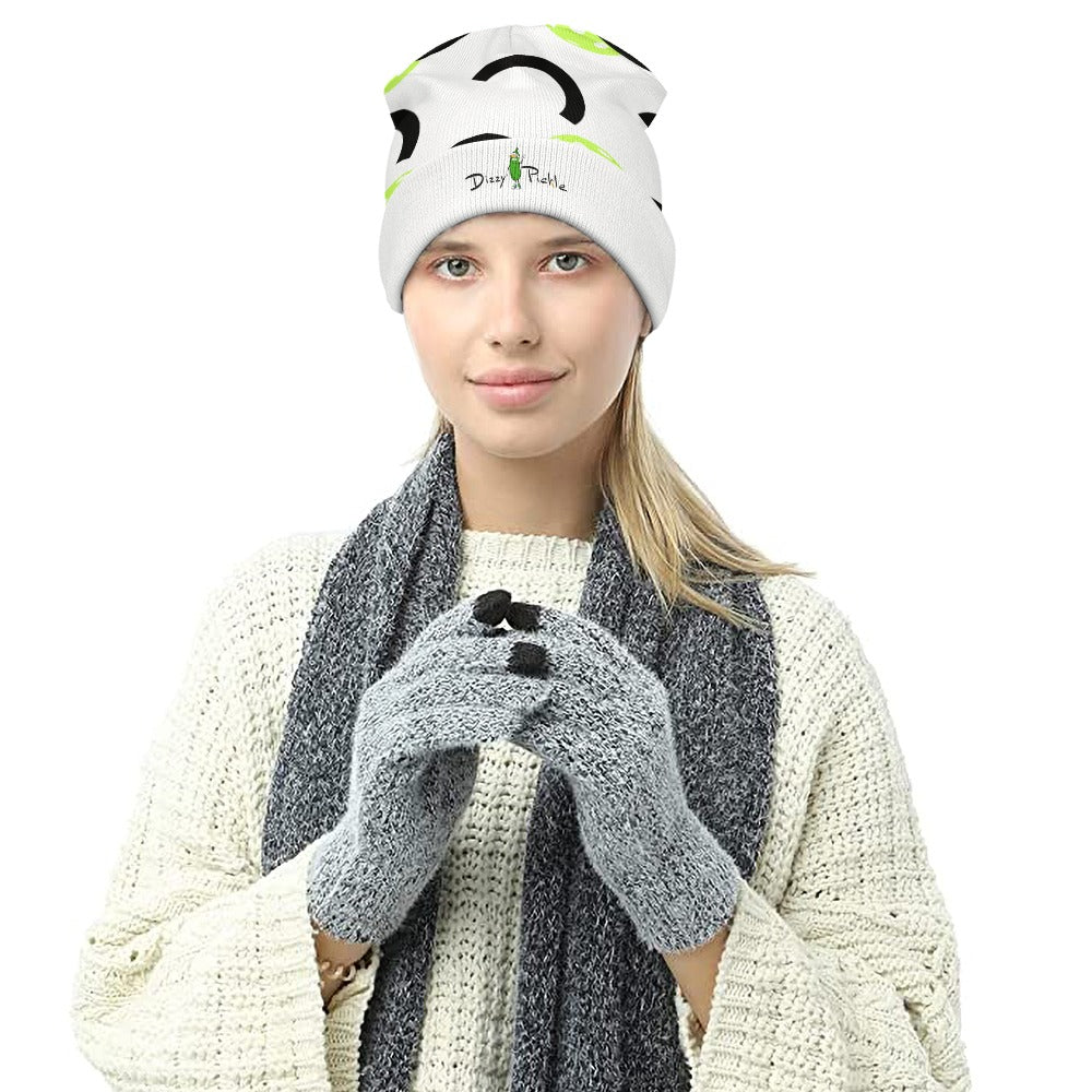 Dizzy Pickle Believe White One-Size Unisex Knitted Beanie