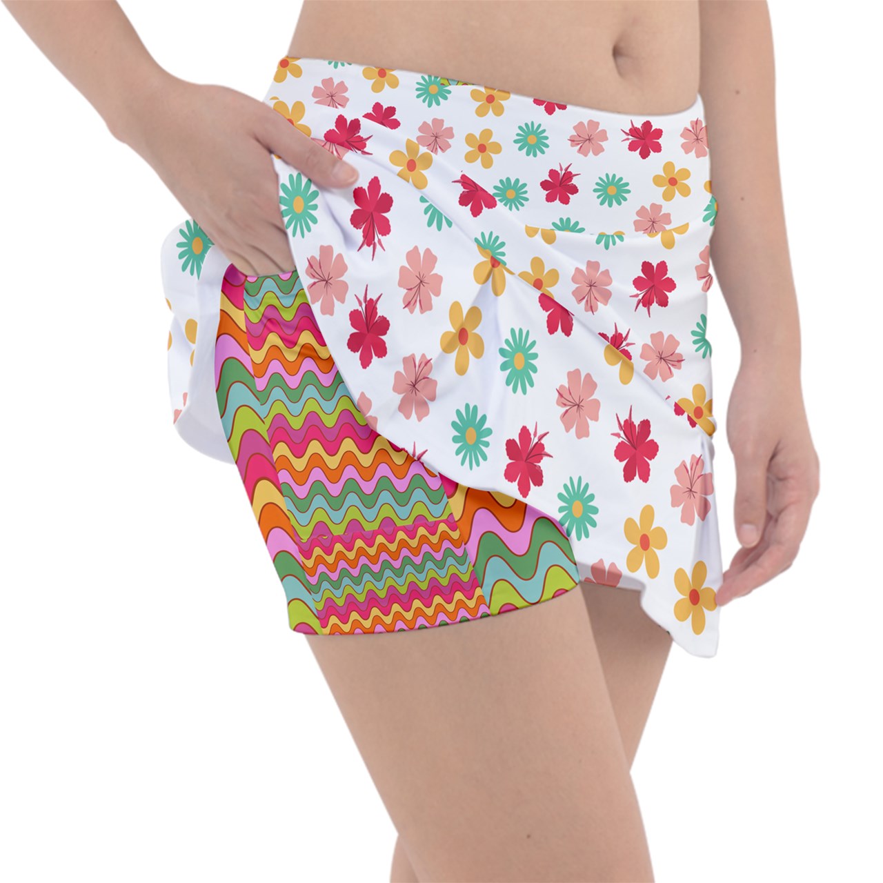 Dizzy Pickle Hannah Flowers Women's Pickleball Classic 15" Pickleball Skort with Inner Shorts