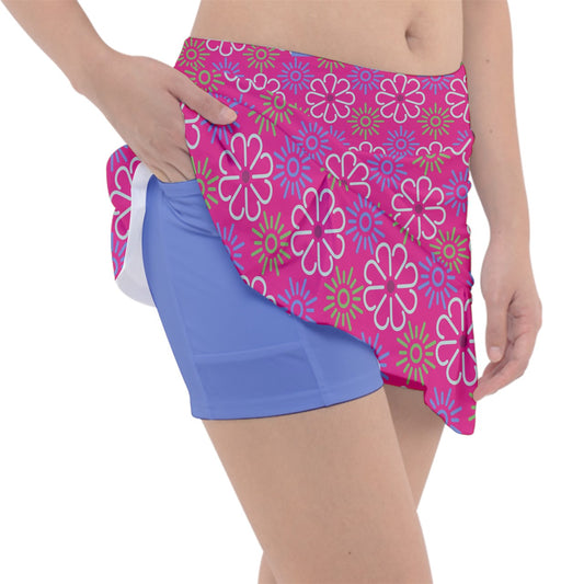 Dizzy Pickle April Pink Women's Pickleball Classic 15" Pickleball Skort with Inner Shorts