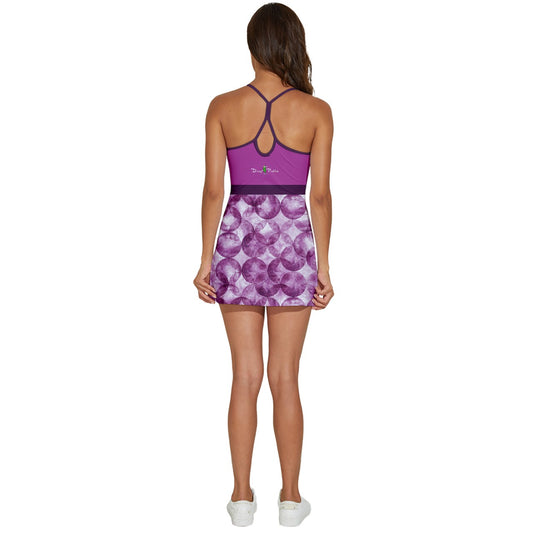 Dizzy Pickle Heidi MW Bubbles Women's Pickleball 2-in-1 Elite Performance Skirt with Inner Shorts