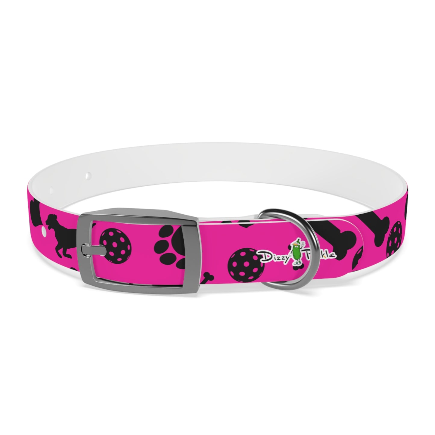 Dizzy Pickle Millie Pink Pickleball Dog Collar