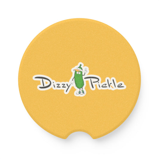 Dizzy Pickle DZY P Classic Yellow Soapstone Car Coaster