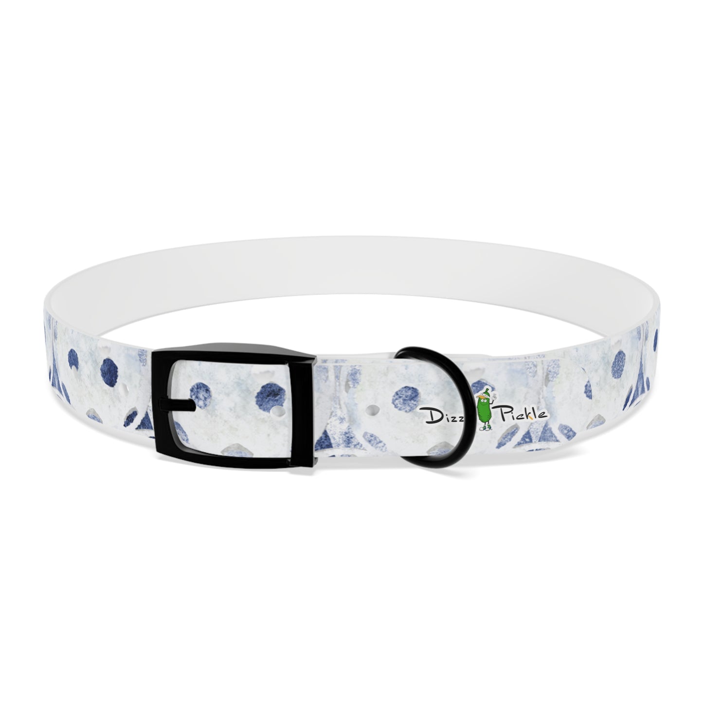 Dizzy Pickle Heidi BW Balls Pickleball Dog Collar