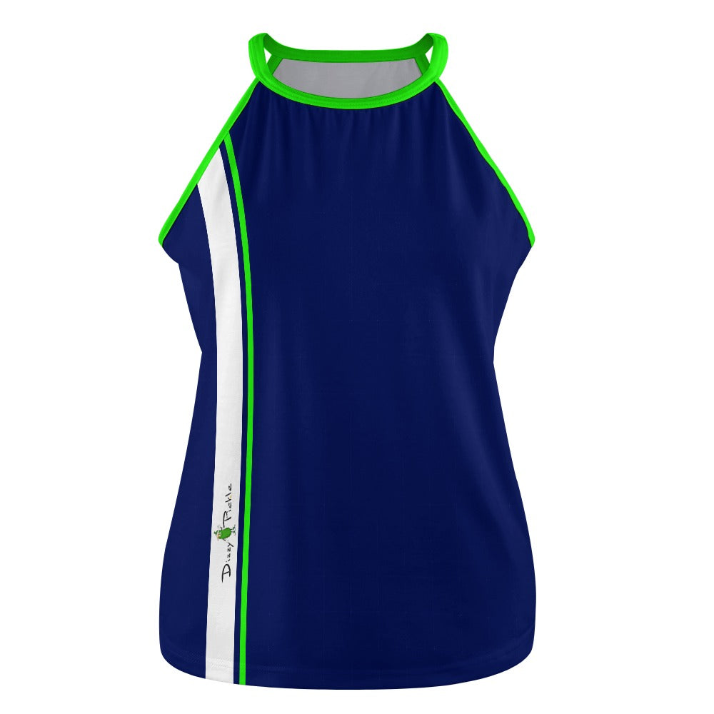 Dizzy Pickle PICKLEBALL Striped 9872 Women's Pickleball Crew Neck Sleeveless Vest