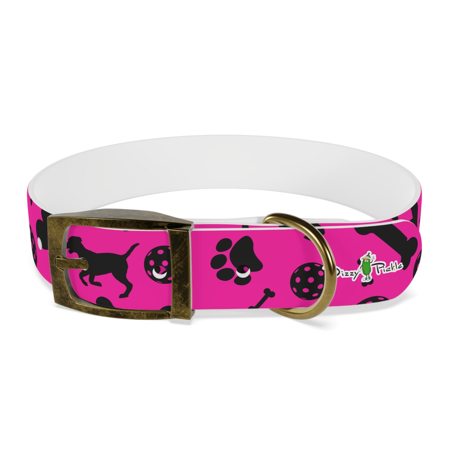 Dizzy Pickle Millie Pink Pickleball Dog Collar