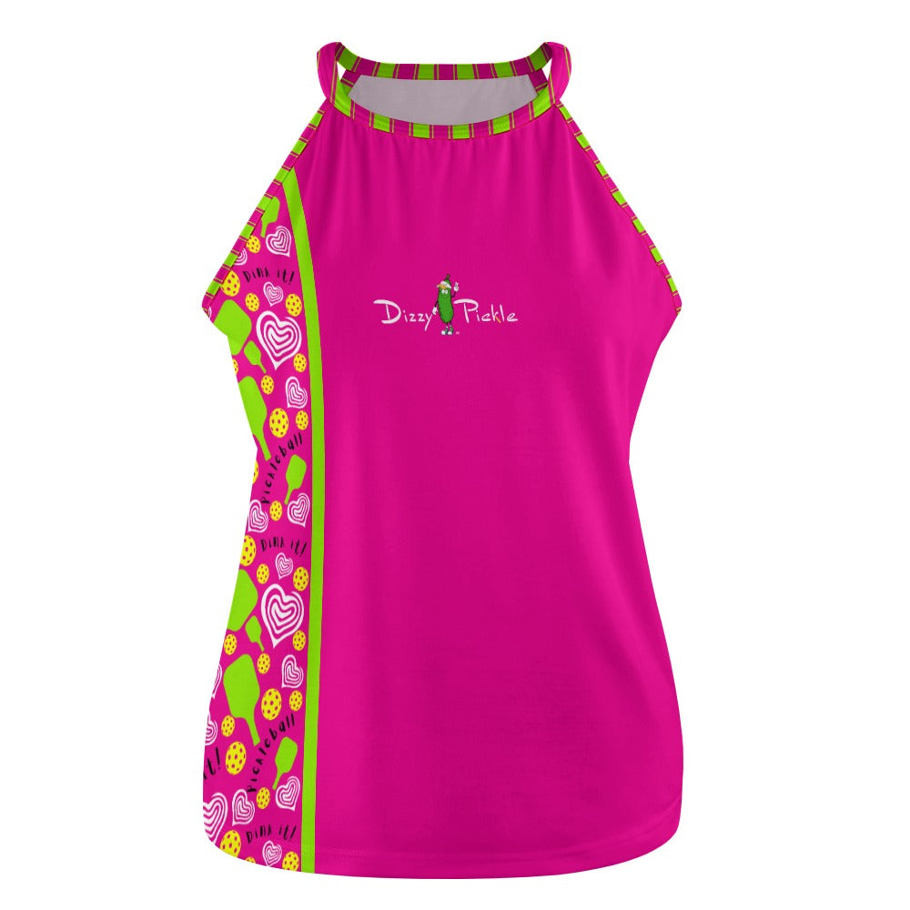 Dizzy Pickle Dinking Diva Hearts PG Women's Pickleball Crew Neck Vest