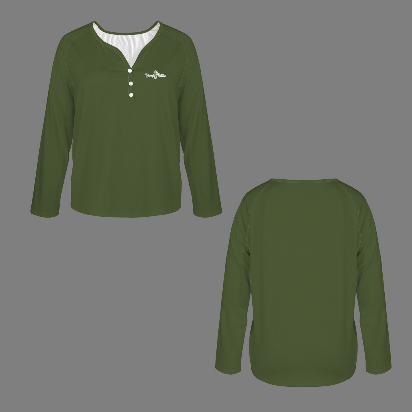 Three Button Long Sleeve Spruce