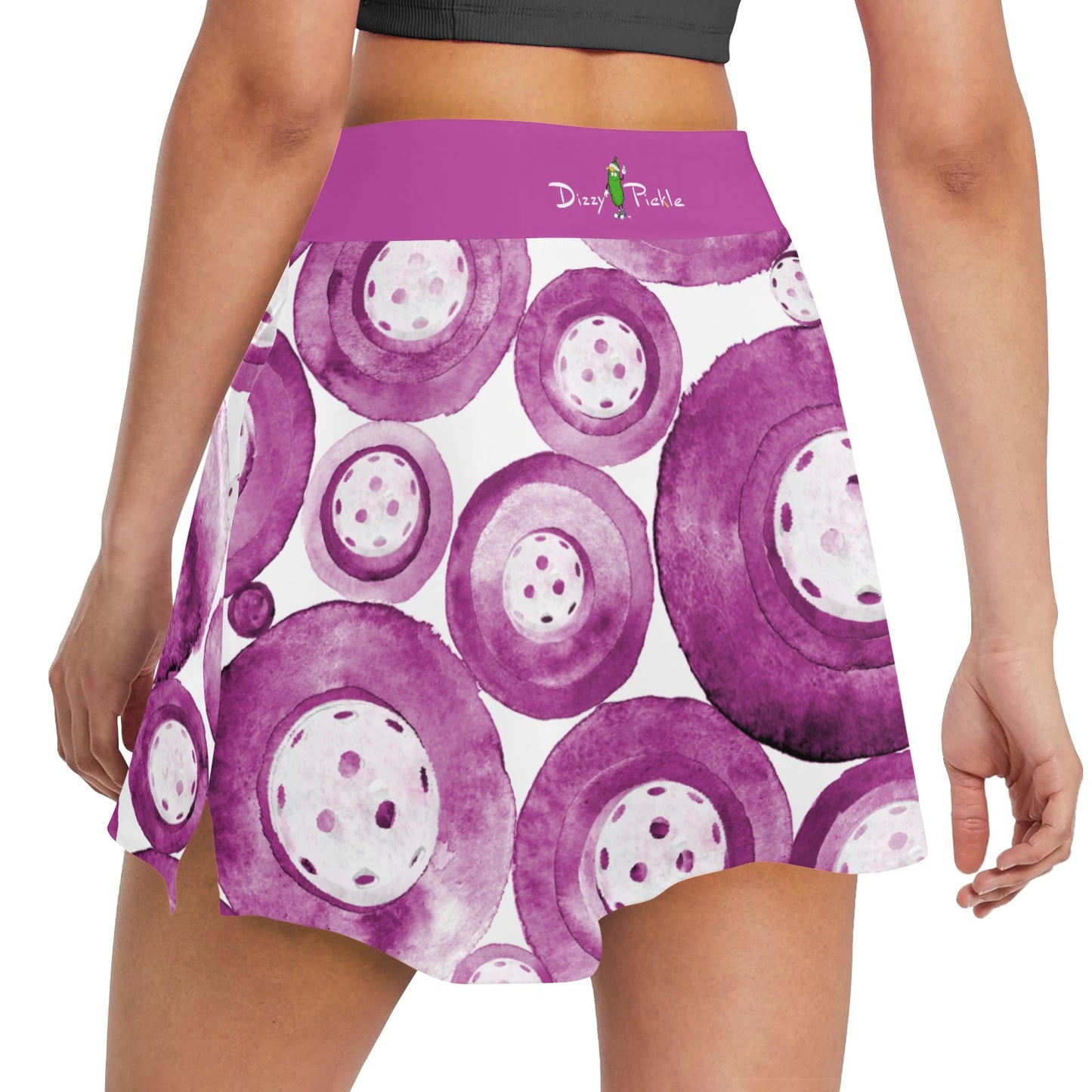 Dizzy Pickle Heidi MW Balls Women's Pickleball 18" Athletic Skort with Inner Shorts and Two Ball Pockets