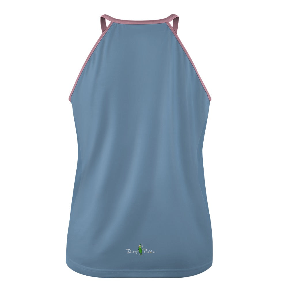 Dizzy Pickle Faith Blue Women's Pickleball Crew Neck Vest