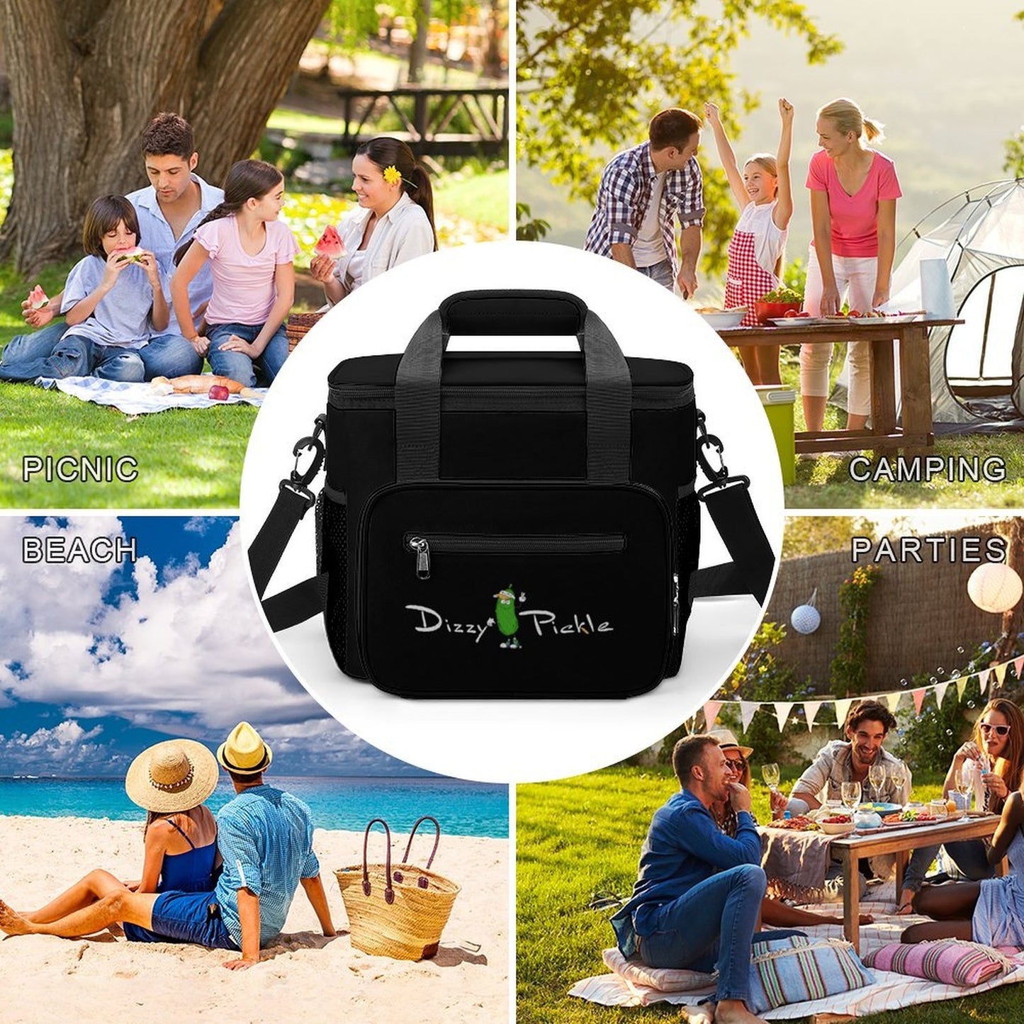 Custom Large Insulated Cooler Bag Thermal Tote With Shoulder