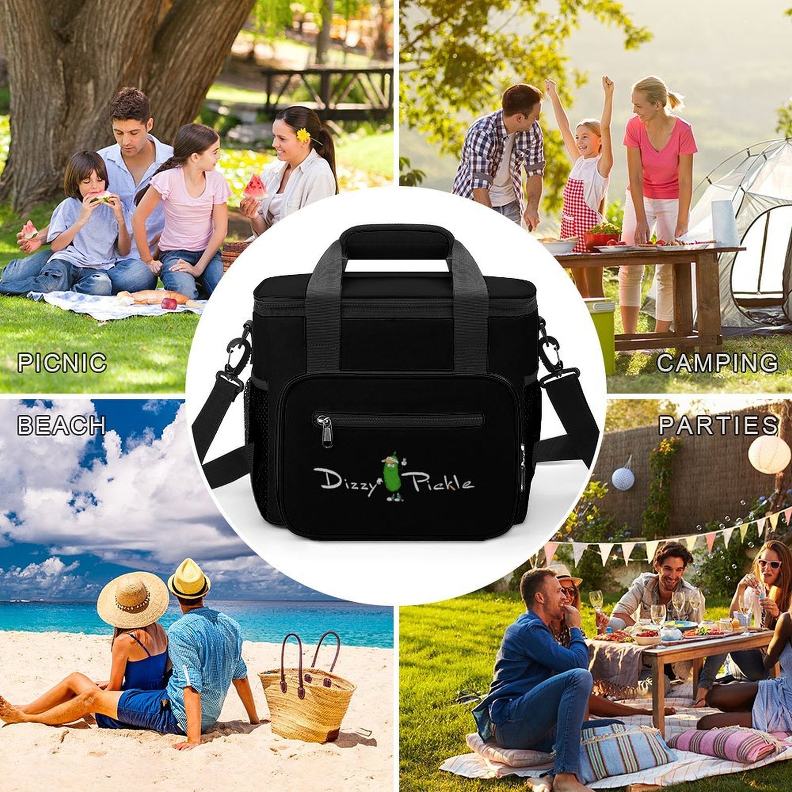 Custom Large Insulated Cooler Bag Thermal Tote With Shoulder