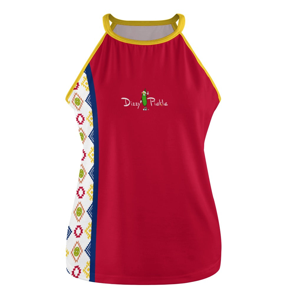 Dizzy Pickle Arizona PP2 Red Women's Pickleball Crew Neck Vest