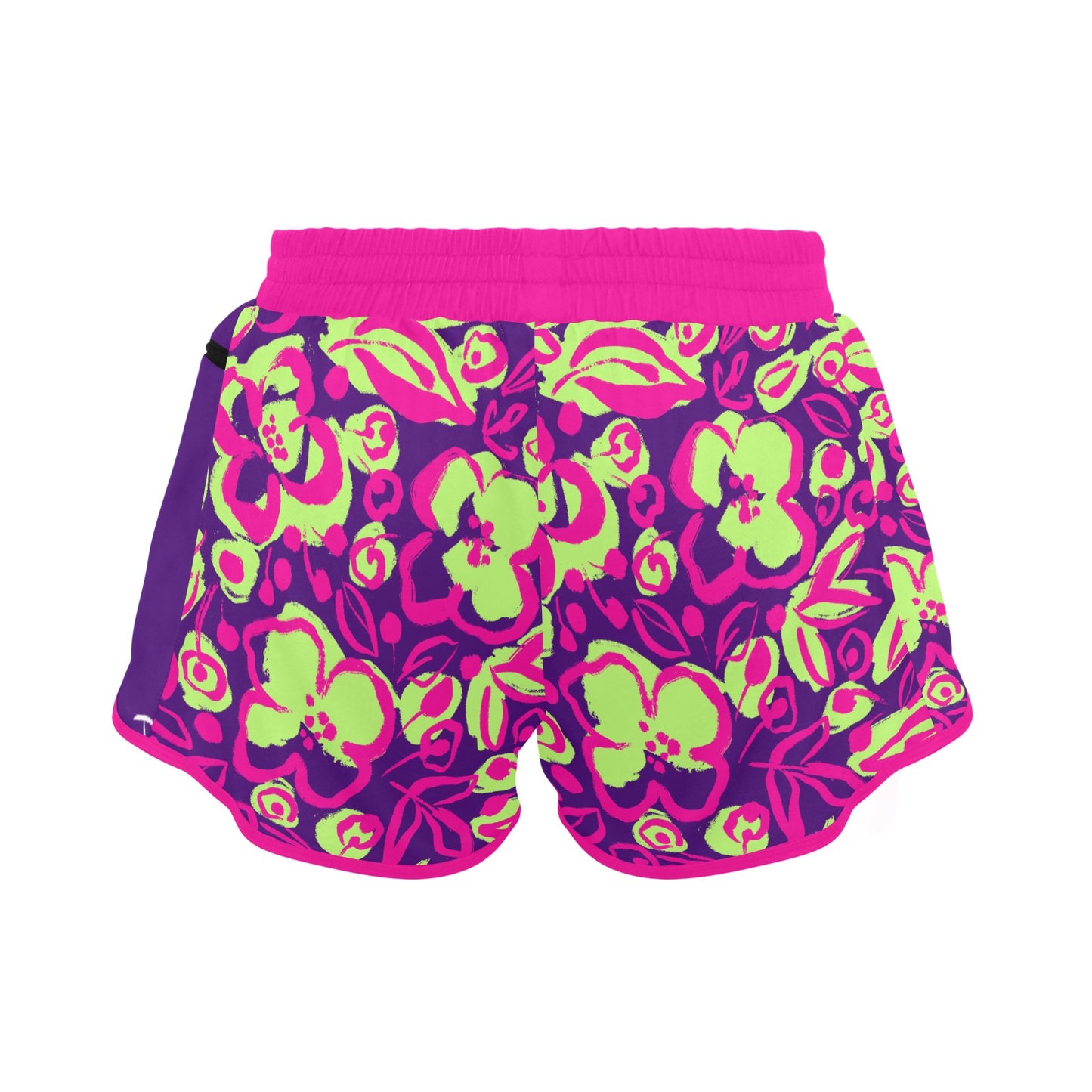 Dizzy Pickle Lesia PPG Blooms Women's Pickleball Sports Shorts with Zipper Pockets