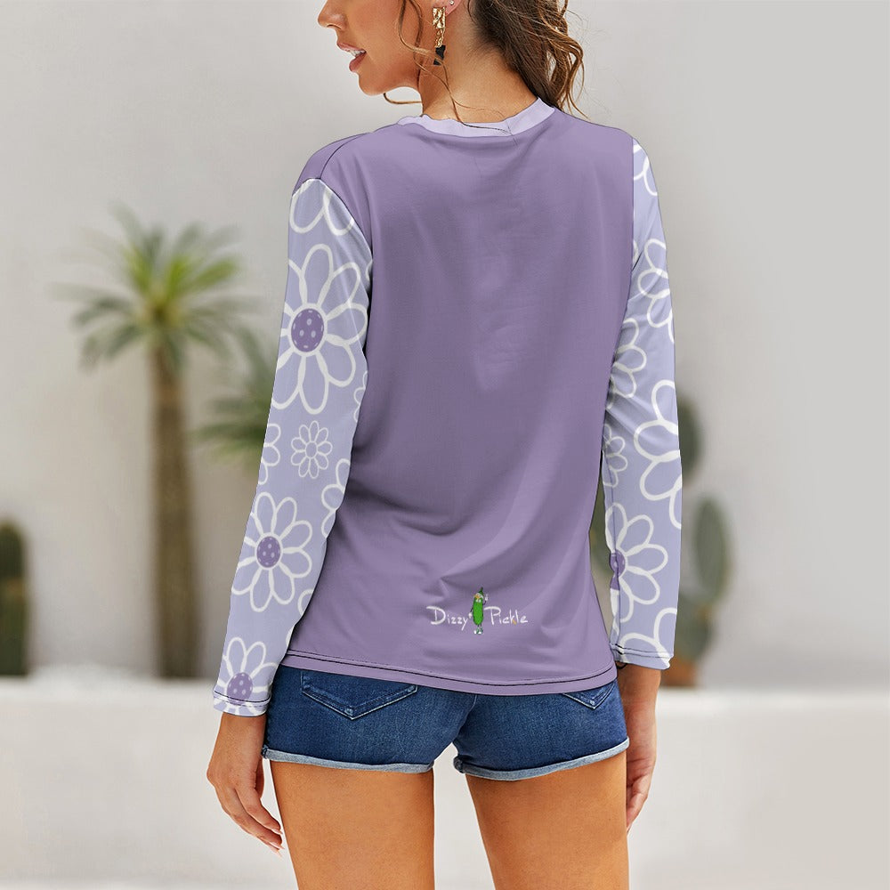 Dizzy Pickle Sophie Blooms Women's Pickleball Stretchable Long Sleeve Shirt