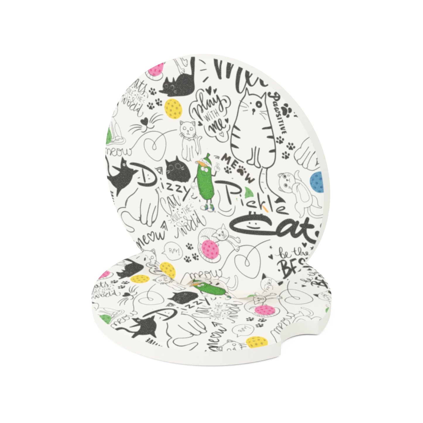 Dizzy Pickle Sassy Soapstone Car Coaster