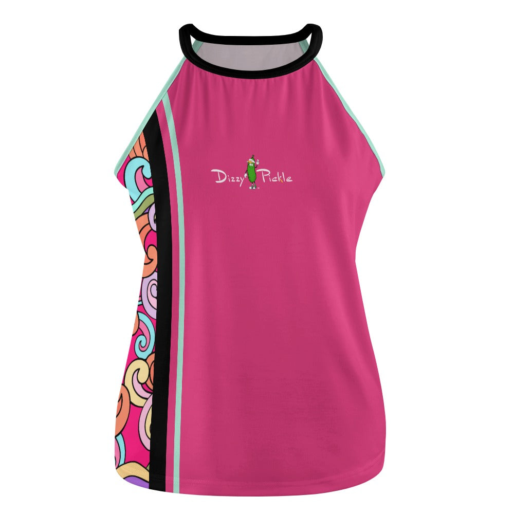 Dizzy Pickle Anna Pink Women's Pickleball Crew Neck Vest