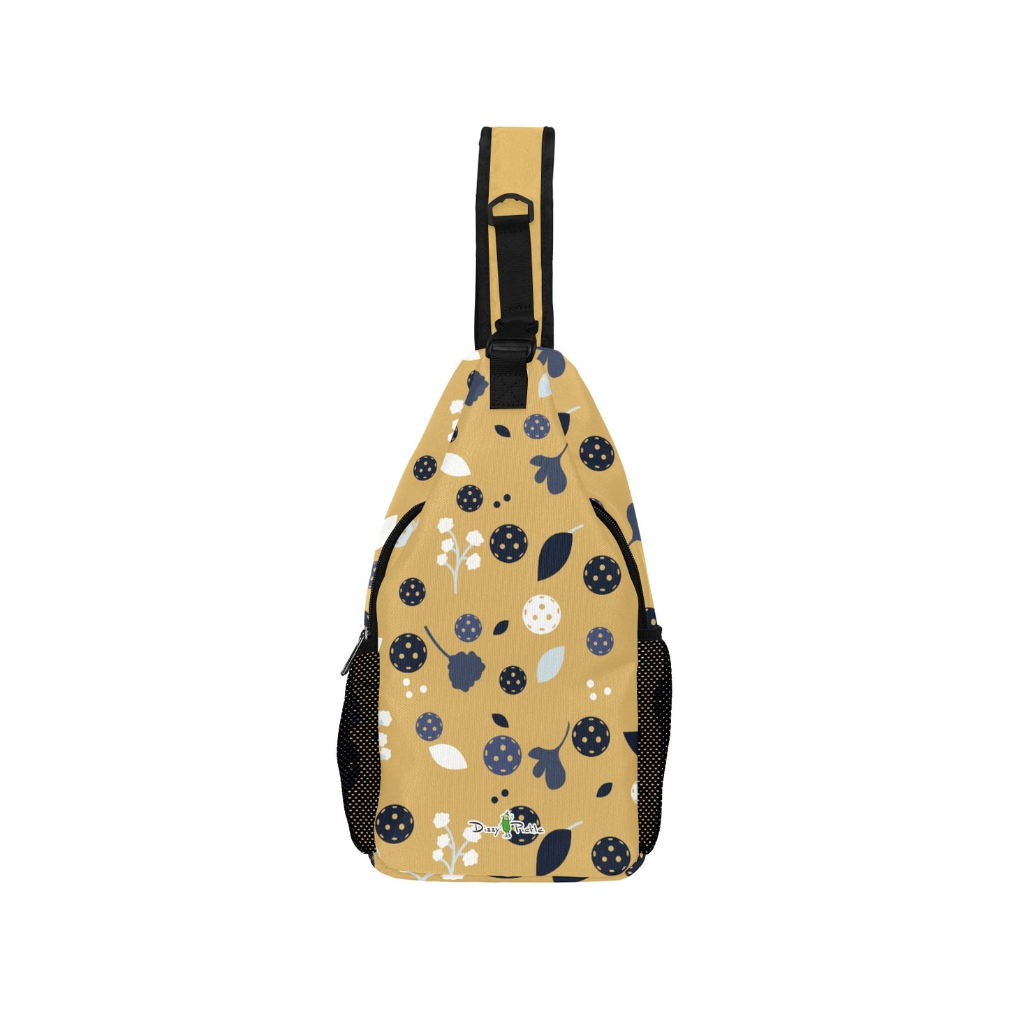 Dizzy Pickle Lesley Gold Pickleball Grab-N-Go Crossbody Casual Chest Bag