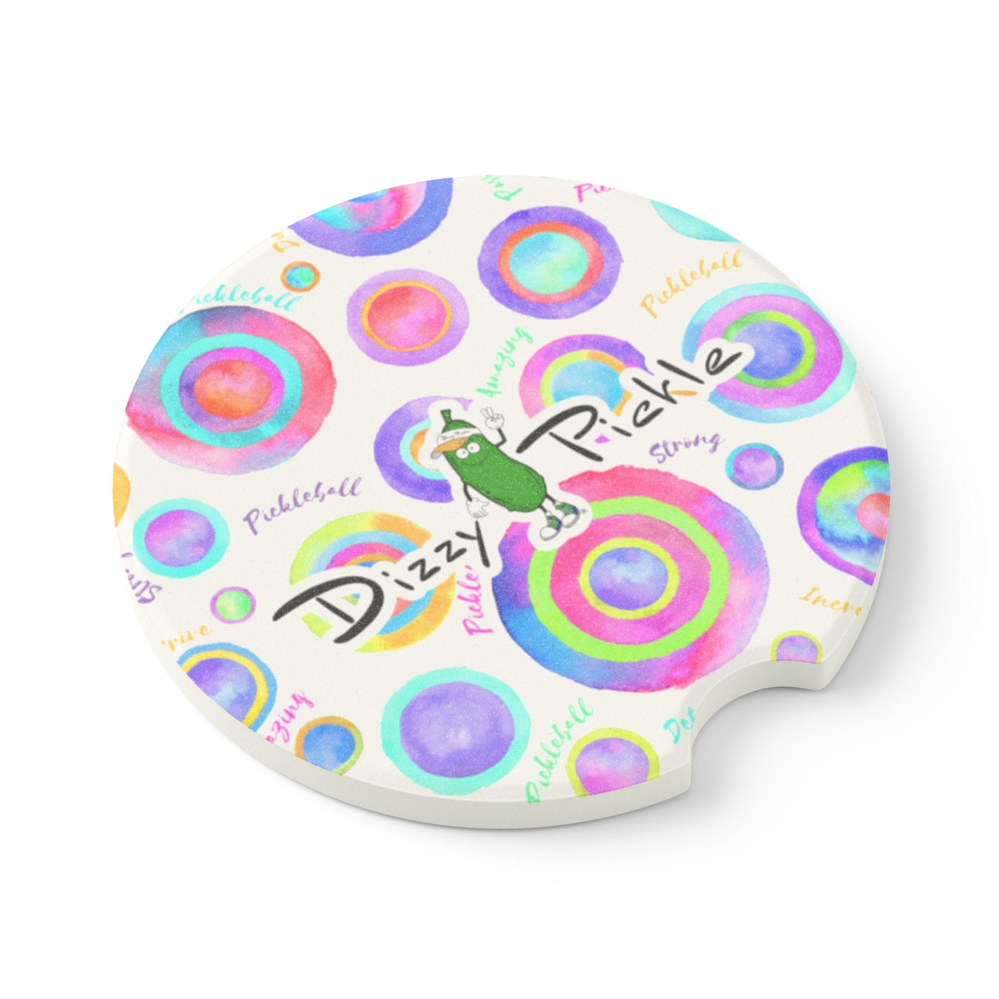 Dizzy Pickle Emily Empowered Soapstone Car Coaster