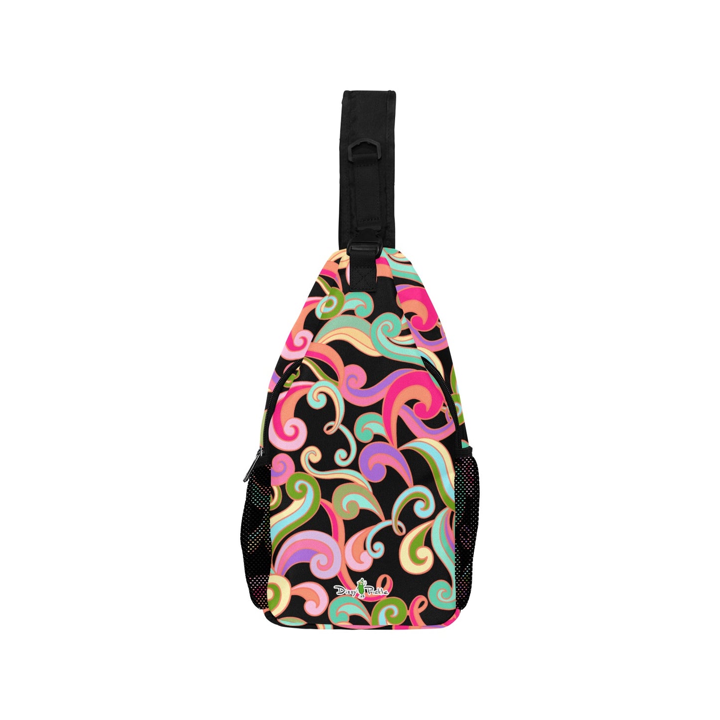 Dizzy Pickle Anna Black Pickleball Grab-N-Go Crossbody Casual Chest Bag