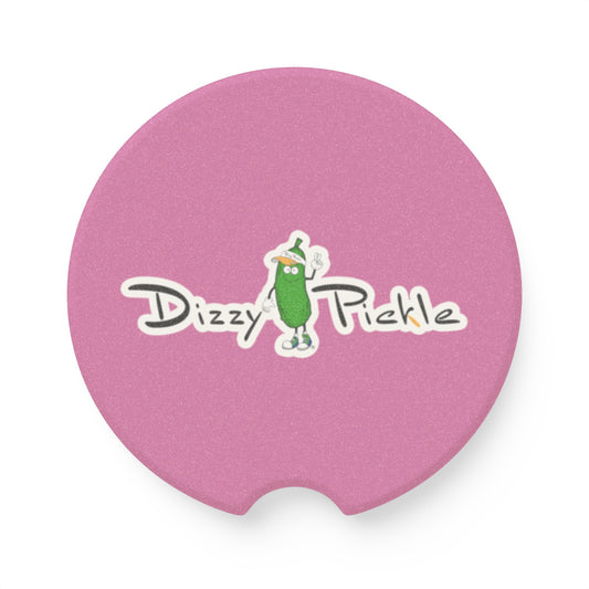 Dizzy Pickle DZY P Classic Light Pink Soapstone Car Coaster