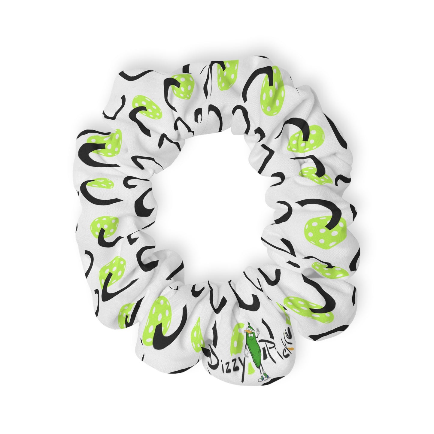 Dizzy Pickle Believe White Women's Pickleball Scrunchie