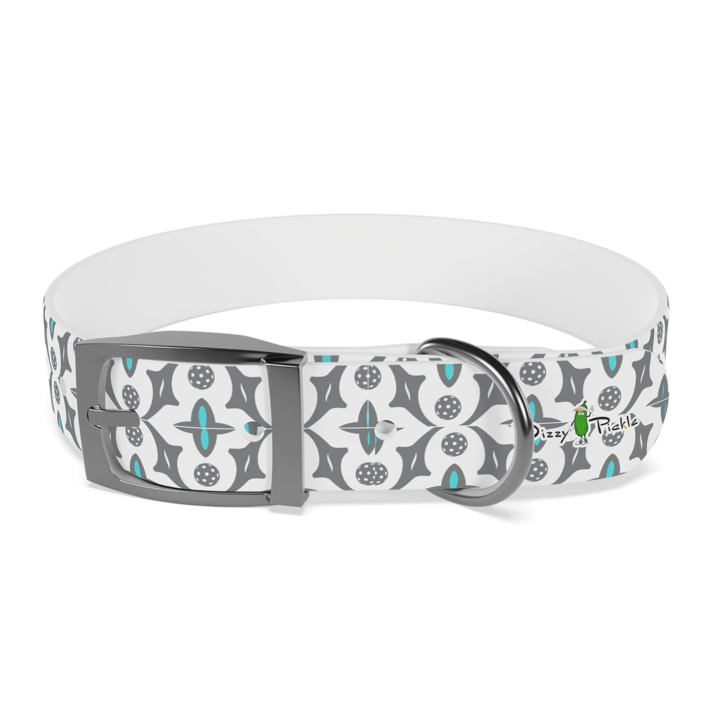 Dizzy Pickle Shelby White Pickleball Dog Collar