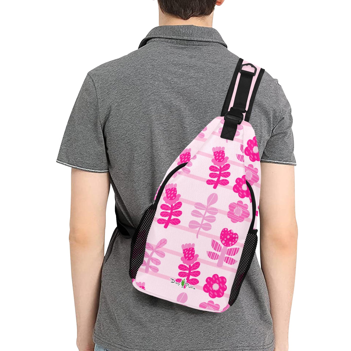 Dizzy Pickle Avery Blooms Pickleball Grab-N-Go Crossbody Casual Chest Bag