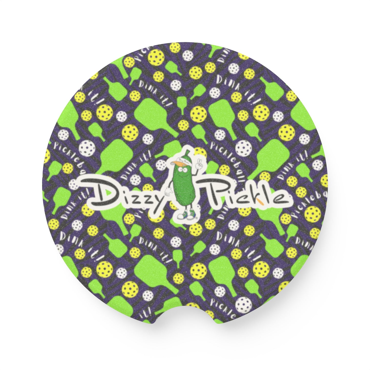 Dizzy Pickle Dinking Diva BG Soapstone Car Coaster