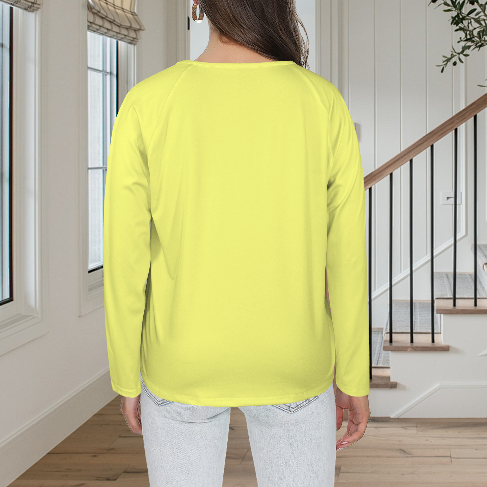 Three Button Long Sleeve Yellow