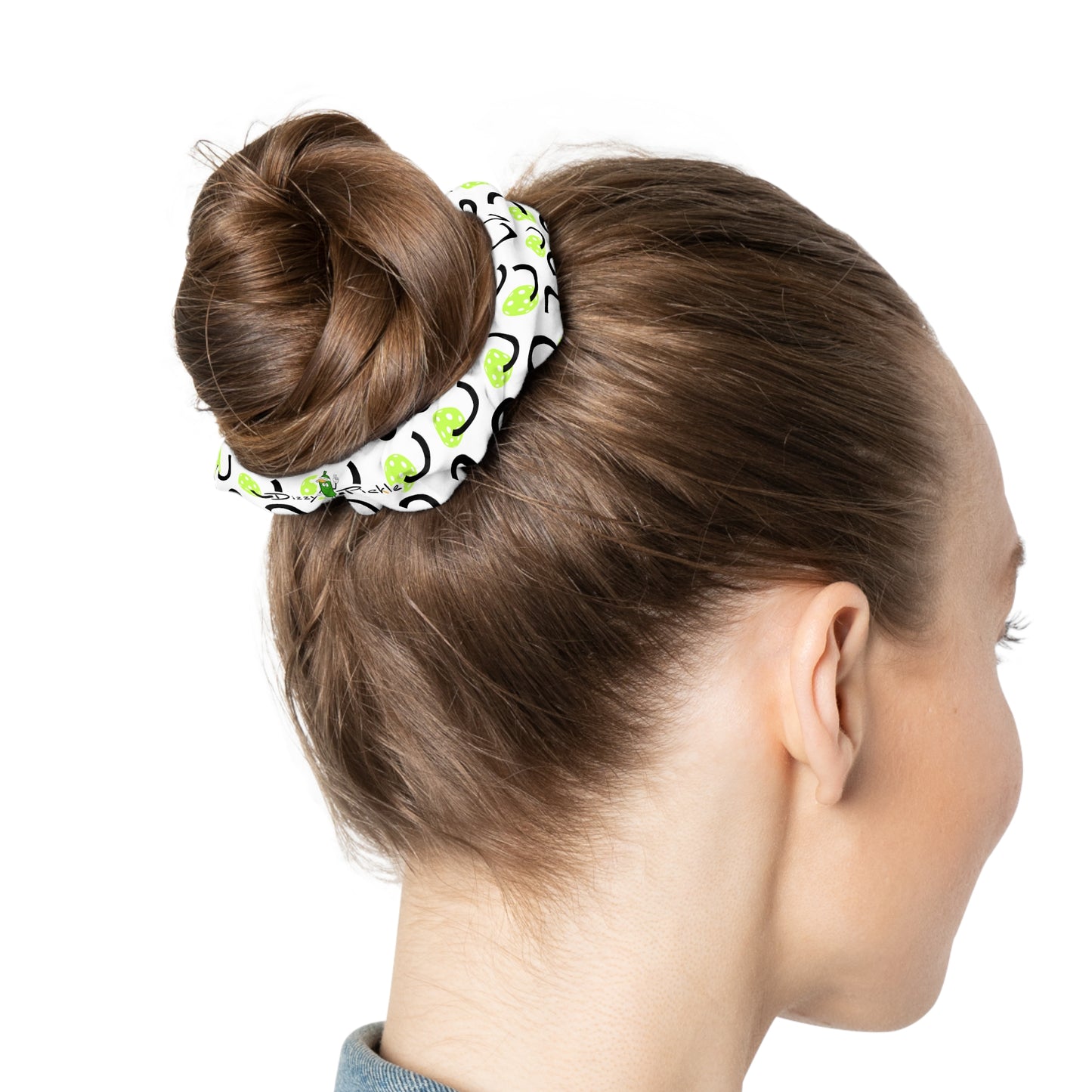 Dizzy Pickle Believe White Women's Pickleball Scrunchie