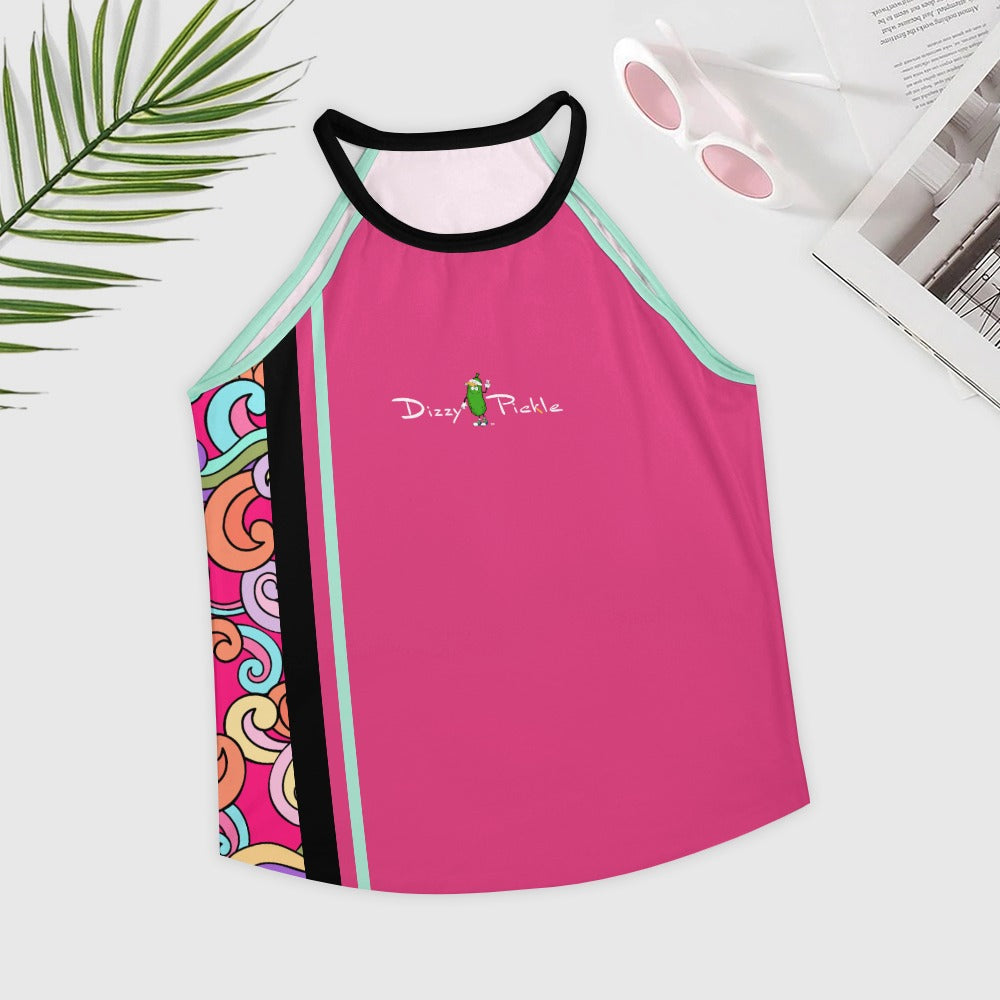 Dizzy Pickle Anna Pink Women's Pickleball Crew Neck Vest