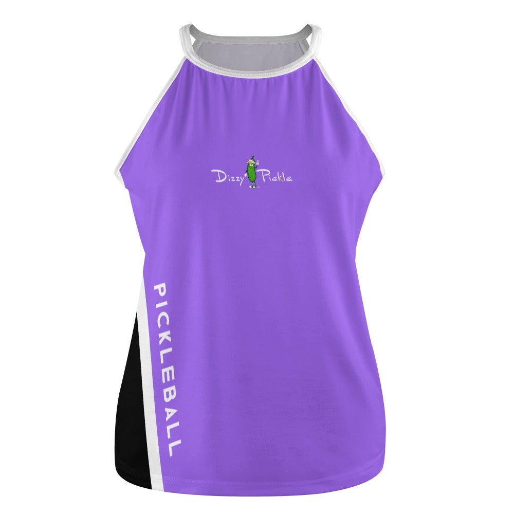 Dizzy Pickle Performance DS Women's Pickleball Sleeveless Crew Neck Vest Orchid Black