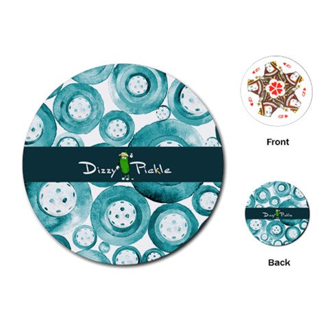 Dizzy Pickle Heidi Main TW Round Playing Cards