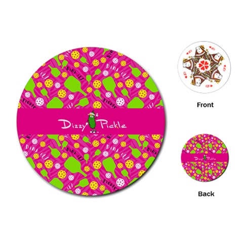 Dizzy Pickle Dinking Diva PG Round Playing Cards Playing Cards