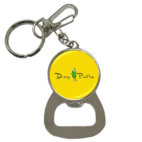 Dizzy Pickle DZY P Classic Yellow Bottle Opener Key Chain