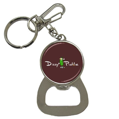 Dizzy Pickle DZY P Classic Brown Bottle Open Key Chainer