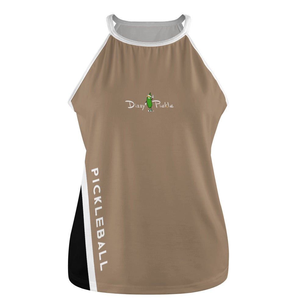 Dizzy Pickle Performance DS Women's Pickleball Sleeveless Crew Neck Vest Peru Black