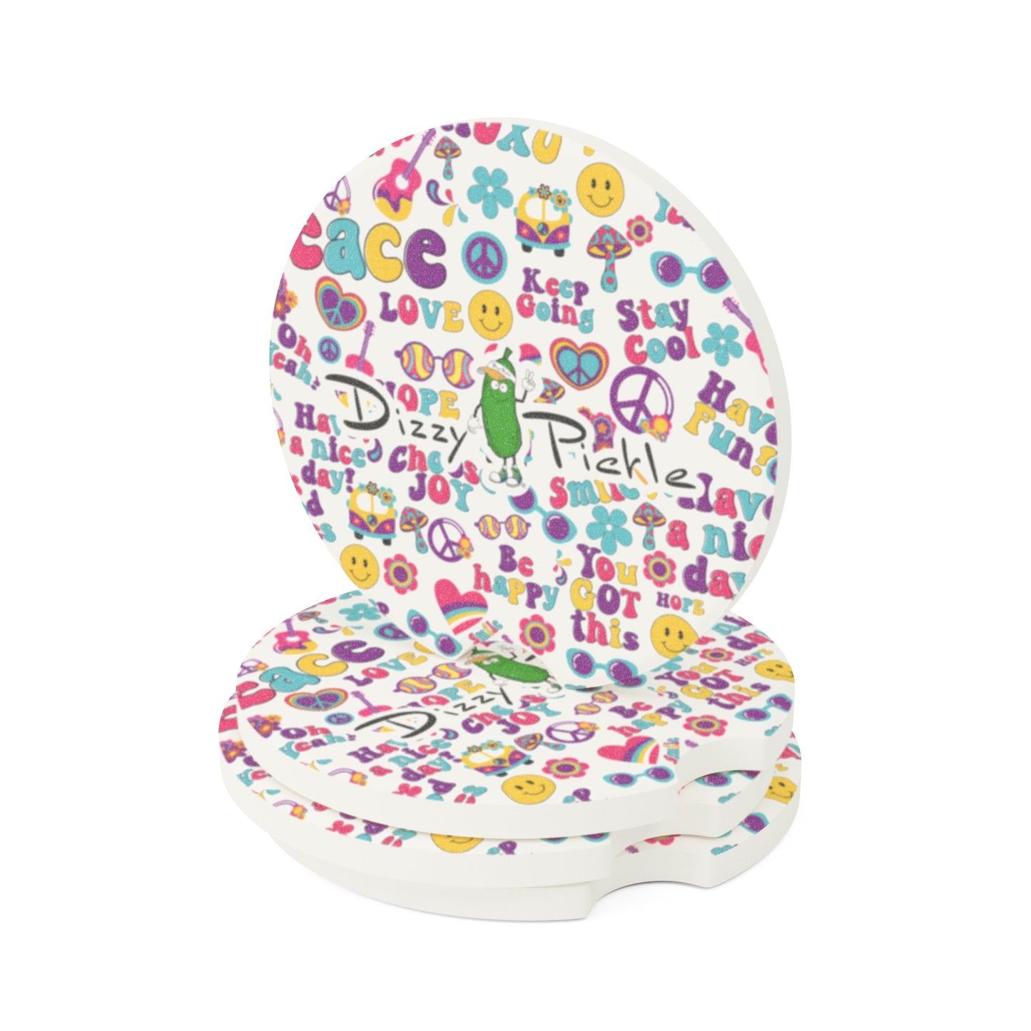 Dizzy Pickle Jenny Soapstone Car Coaster