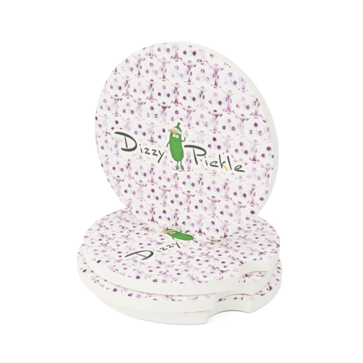 Dizzy Pickle Heidi RW Balls Soapstone Car Coaster