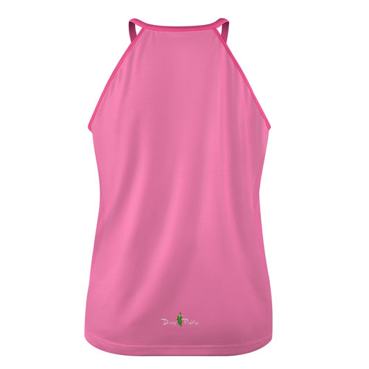 Dizzy Pickle Ashley Argyle Pink Women's Pickleball Crew Neck Vest