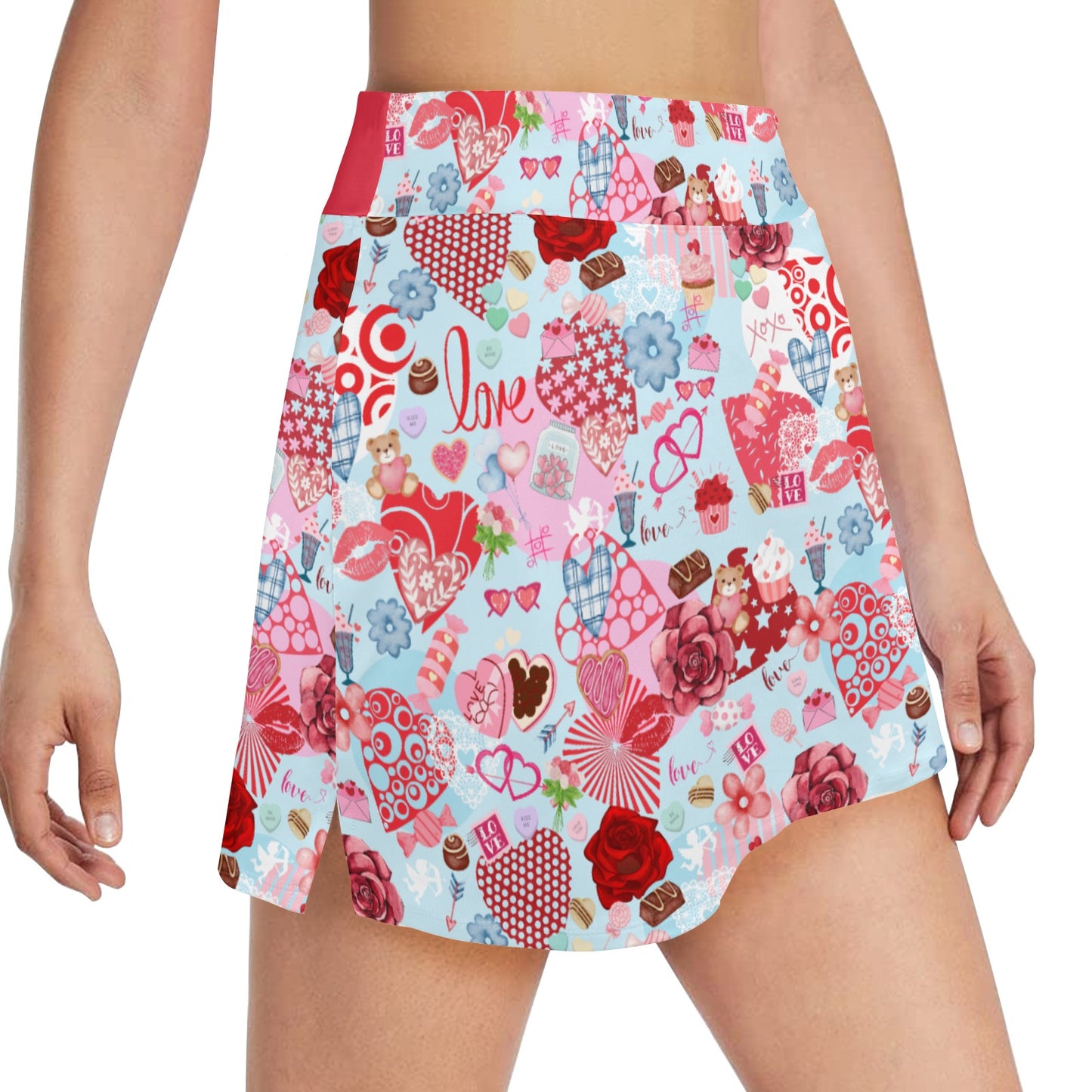 Dizzy Pickle Be Mine Main Women's Pickleball 18" Athletic Skort with Inner Shorts and Two Ball Pockets